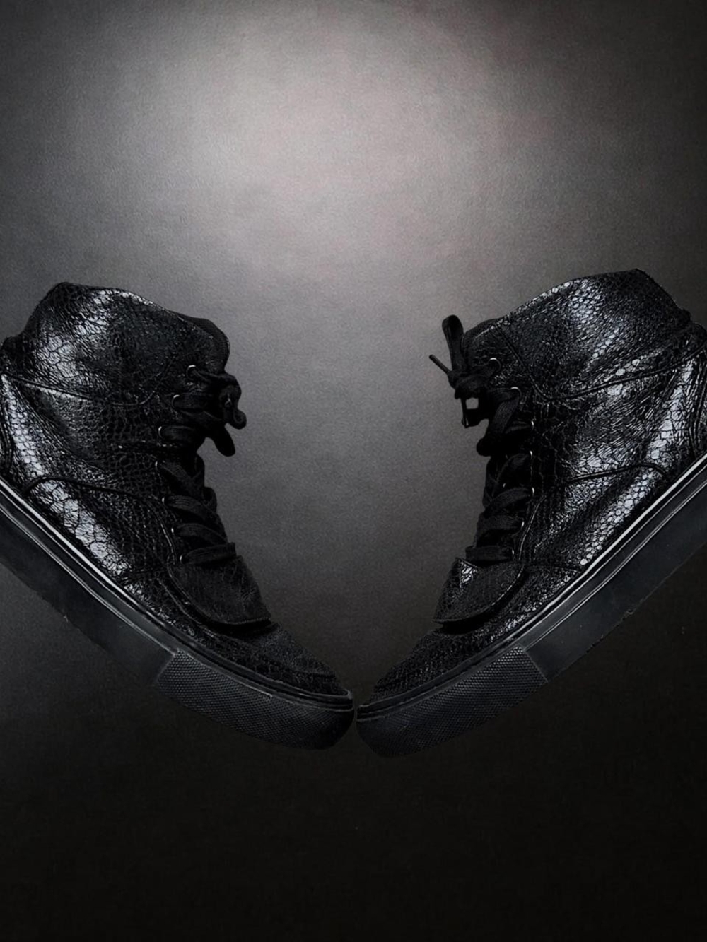 Creative Recreation Black Textured High-Top Sneakers